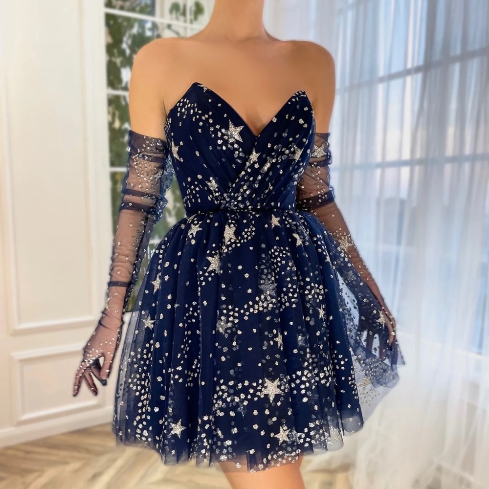 Midnight Flâneur Mini Dress - Teuta Matoshi